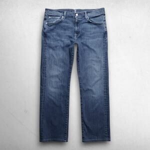 7 For All Mankind Austyn Relaxed Straight Leg Jeans Men 36 Md Blue Stretch
